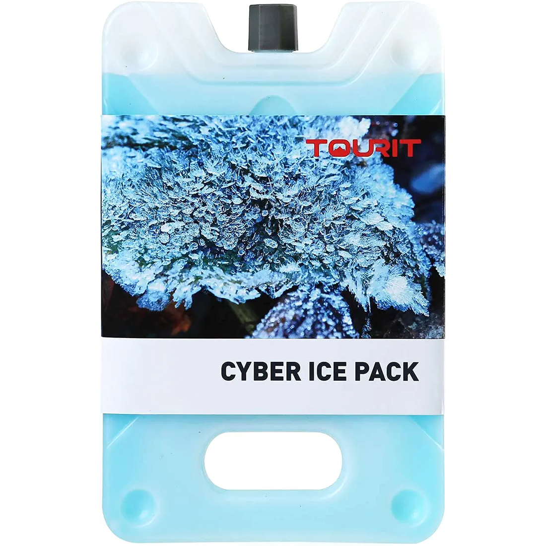 TOURIT Reusable Ice Packs for Coolers, Lunch Bags/Box, Cooler Backpacks, Long Lasting Cooler Ice Packs for Camping, Beach, Picnics, Fishing, Hard Shell, 1 Pack-Blue